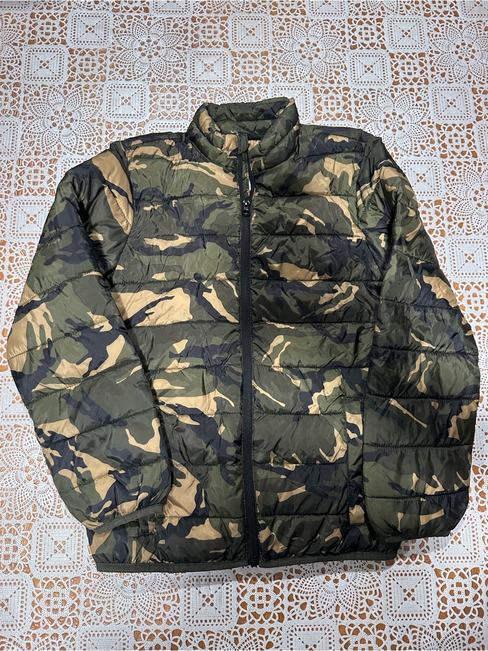 Old Navy Boys L 10-12 Camo Lightweight Puffer Jacket